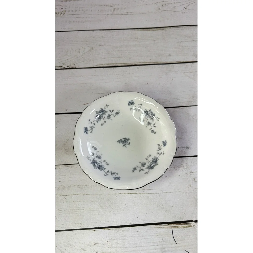 Johann Haviland Blue Garland Bavaria Germany Fruit Dessert Bowls‎ Set 4